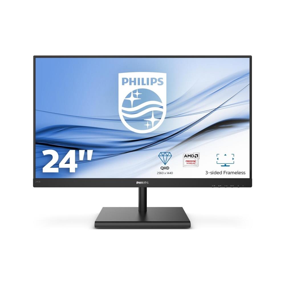 Philips 23.8" 245E1S-00 75Hz 4ms (HDMI+Display+Analog) FreeSync QHD IPS Monitör