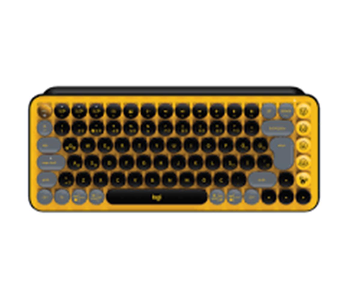 Logitech 920-010818 POP Keys Yellow-Black Kablosuz Mekanik Emoji Klavyesi