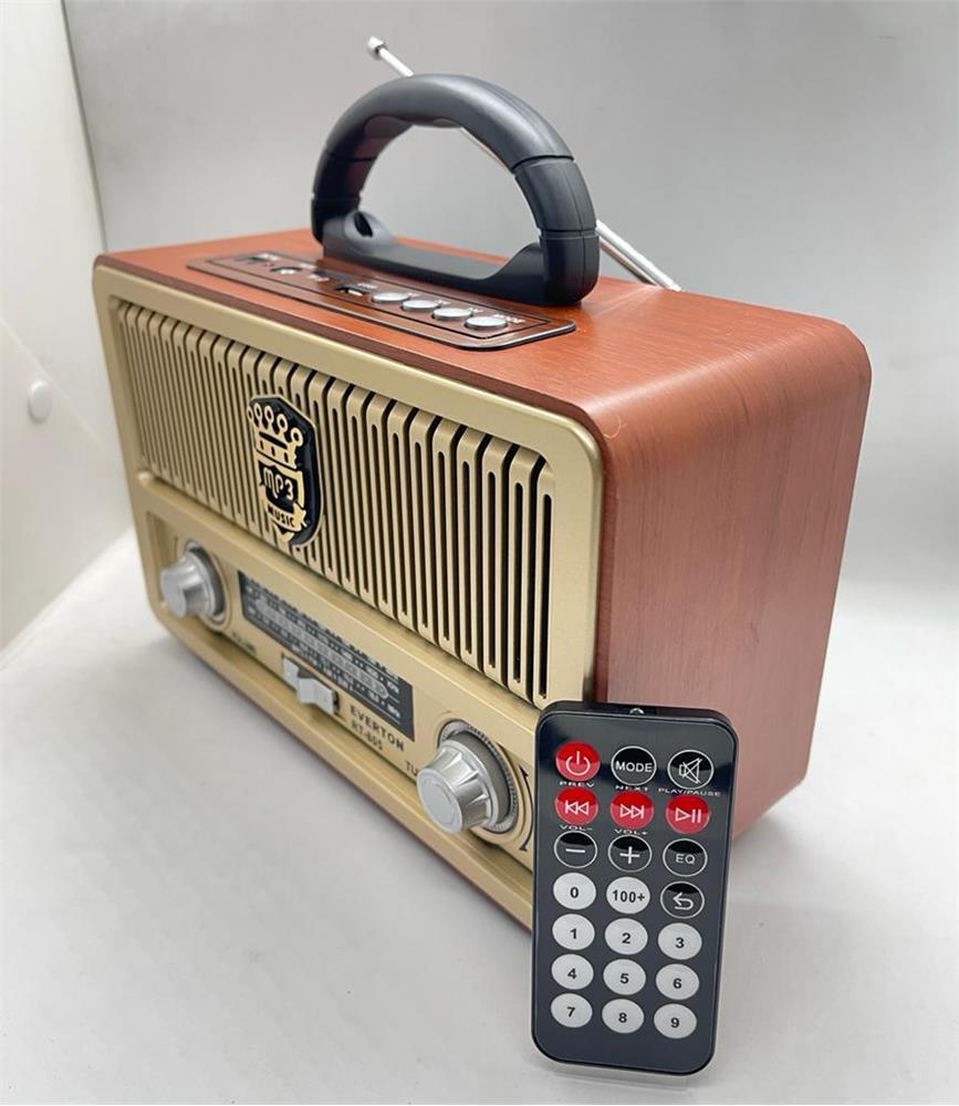 Everton RT-805 Bluetooth, Usb-Sd-Aux-Fm Radyo Nostalji Müzik Kutusu Kumandalı