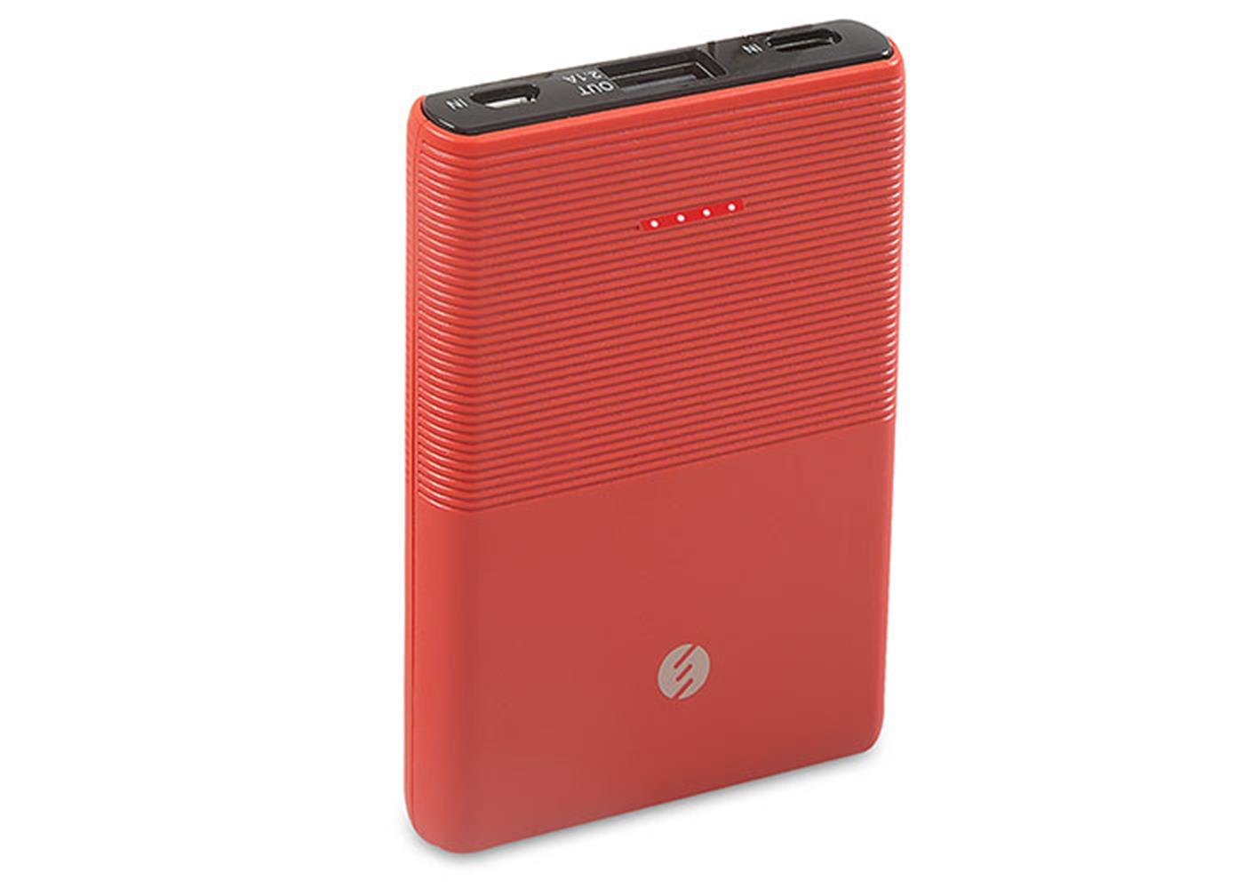 S-link IP-S50 5000mAh 1-Usb Port+Micro+Type C Powerbank Kırmızı Taşınabilir Pil Şarj Cihazı