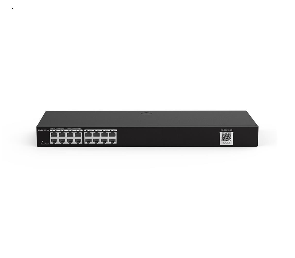 Ruijie-Reyee RG-ES224GC 24-Port Smart Switch, 24 Gigabit RJ45 19-inch Rack-mountable Steel Case