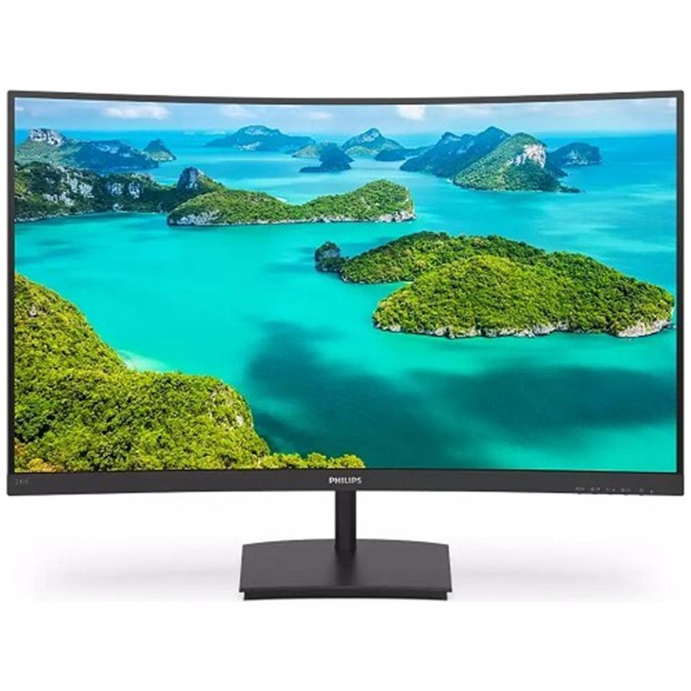 Phılıps 23.8" 241E1SC-00 IPS 4ms 75HZ VGA HDMI Fhd Curved Monitör