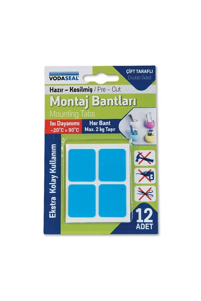 Vodaseal  Montoj Bantı Hazır Kesilmiş 12li Mavi-Beyaz ( Her Band 2Kg Taşır)