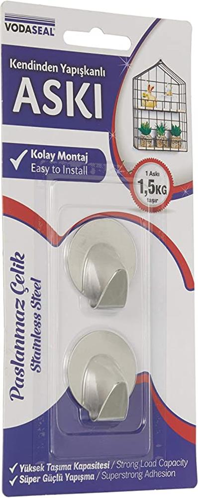 Vodaseal HT17P Yuvarlak Metal Askı 2li (Paslanmaz Çelik)