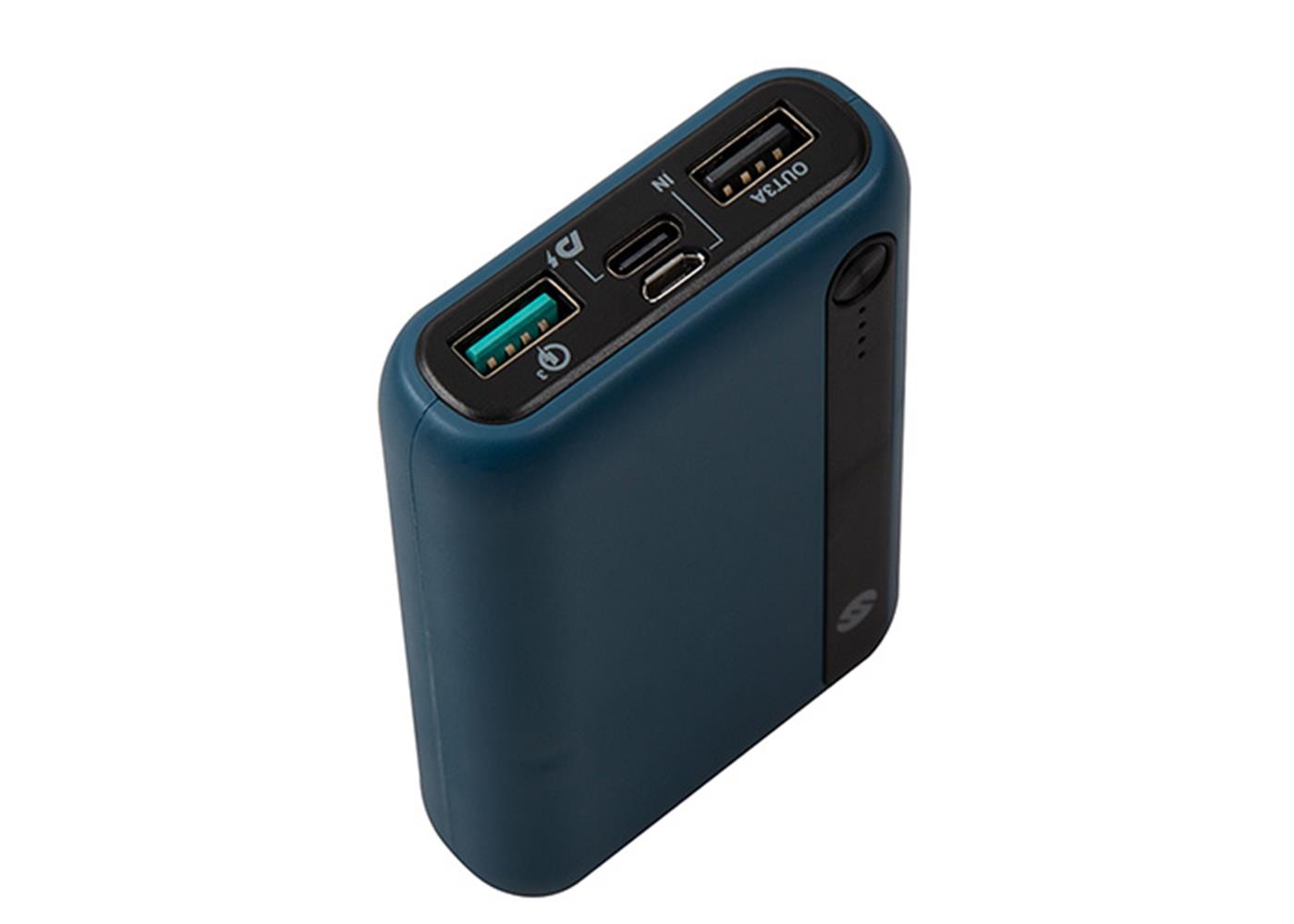 S-link IP-S10PD 10000mAh PD Şarj Powerbank Mavi Taşınabilir Pil Şarj Cihazı