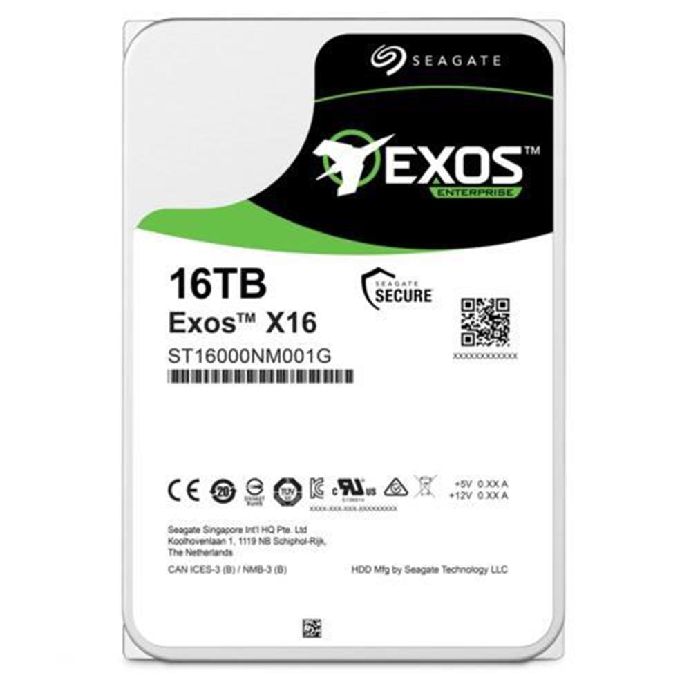 SEAGATE 16TB EXOS ST16000NM000J 3.5 256MB 7200RPM SATA3 NAS SABIT DISK