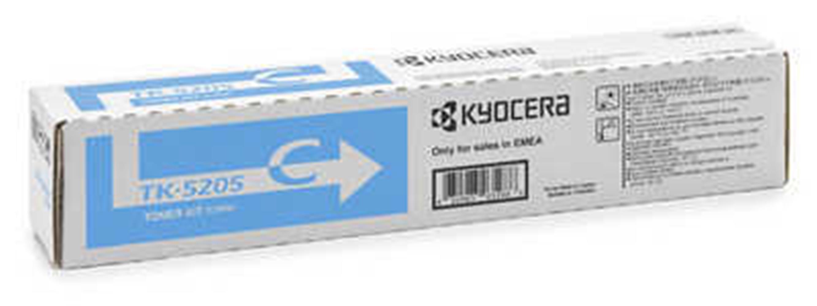 Kyocera TK-5205C Cyan Mavi Orjinal Fotokopi Toneri Taskalfa 356ci 12.000 Sayfa