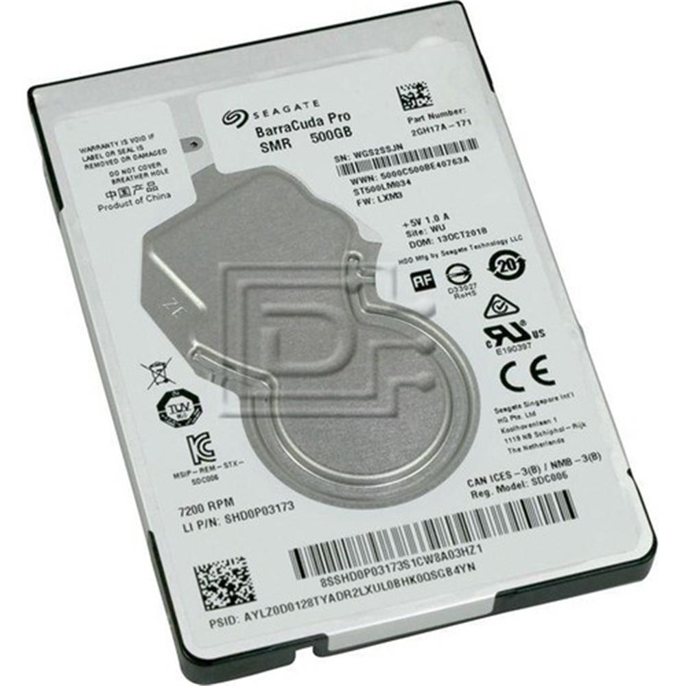 Seagate ST500LM034 500GB BarraCuda Pro 7200RPM 128MB Cache SATA 6.0GB-s 2.5"  Notebook Harddisk