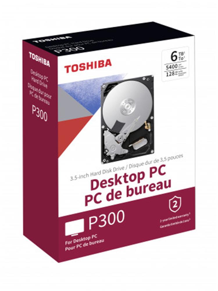 Toshiba 6TB 3.5" P300 HDWD260EZSTA SATA 3.0 5400 RPM Kutulu BOX Harddisk