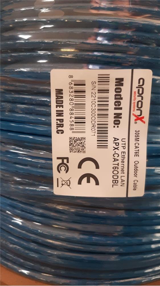 Apronx Cat6 23AWG 305Mt Outdoor 0,57mm Mavi Utp Kablo 