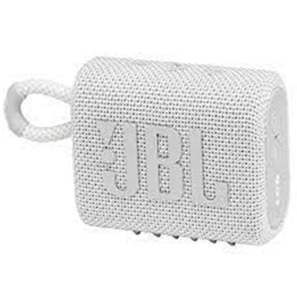 JBL Go 3 Bluetooth Hoparlör Beyaz IP67