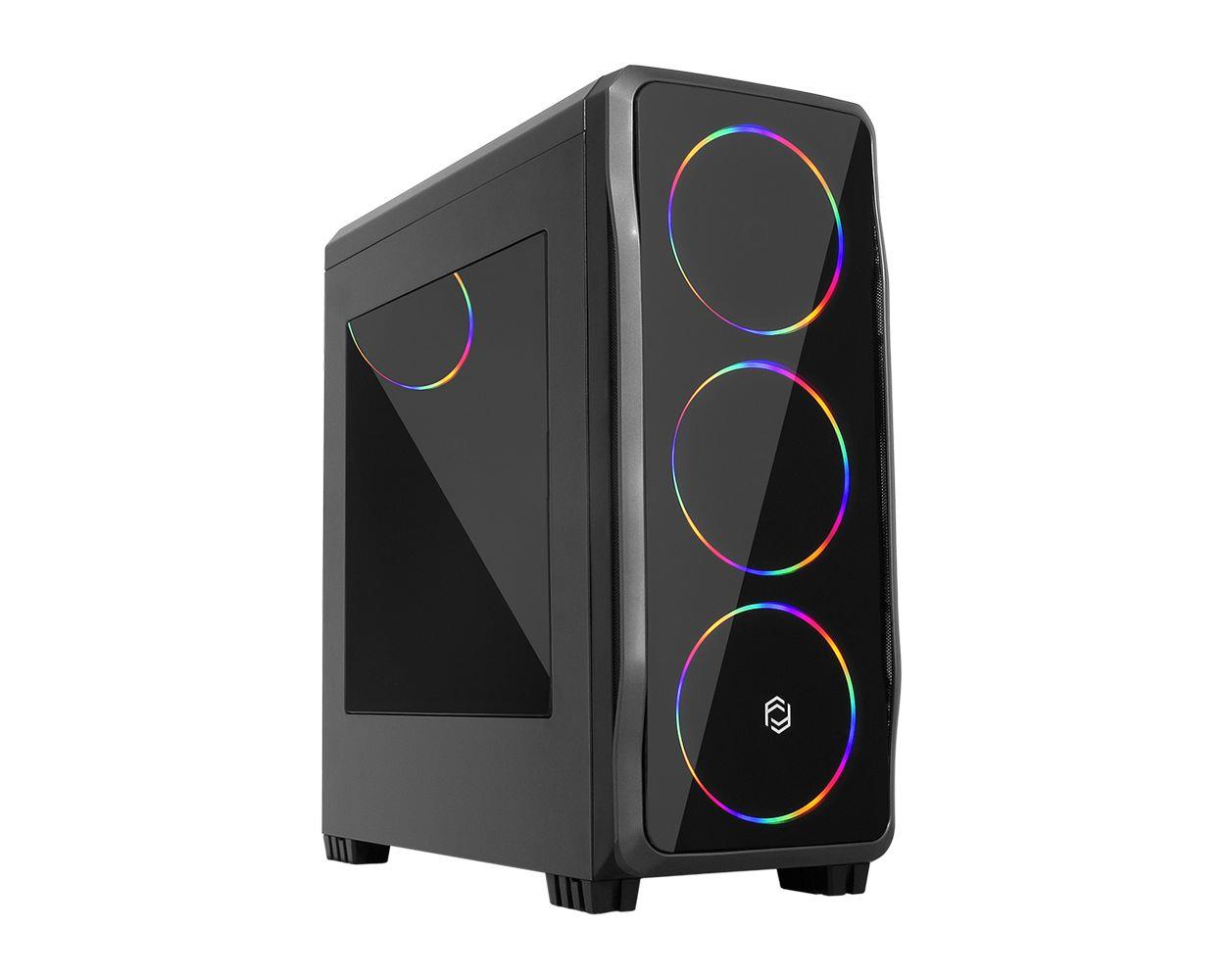 Frisby FC-9345G GAMING Kasa (650W 80+)RGB1 x USB 3.0 Port, 2 x USB 2.0 Port, HD Audio Ses