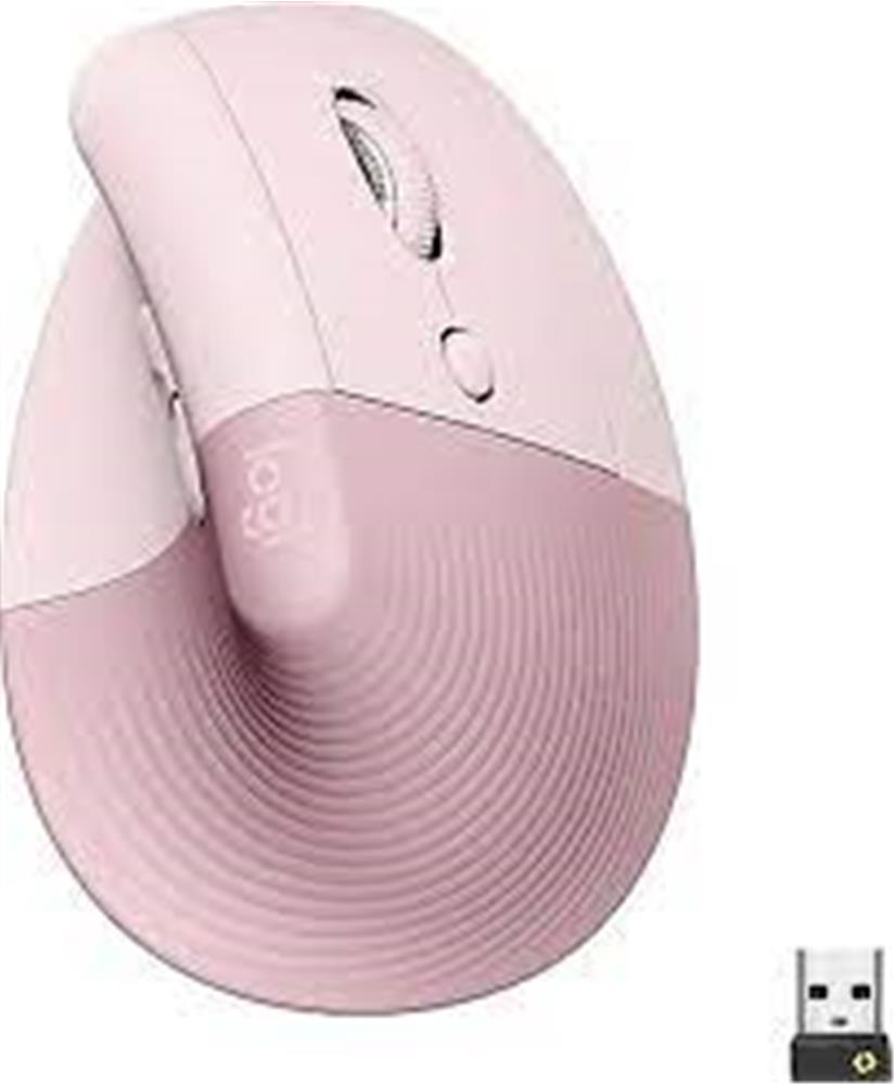 Logitech 910-006478 Lift Kablosuz Ergonomik Dikey Rose Mouse 