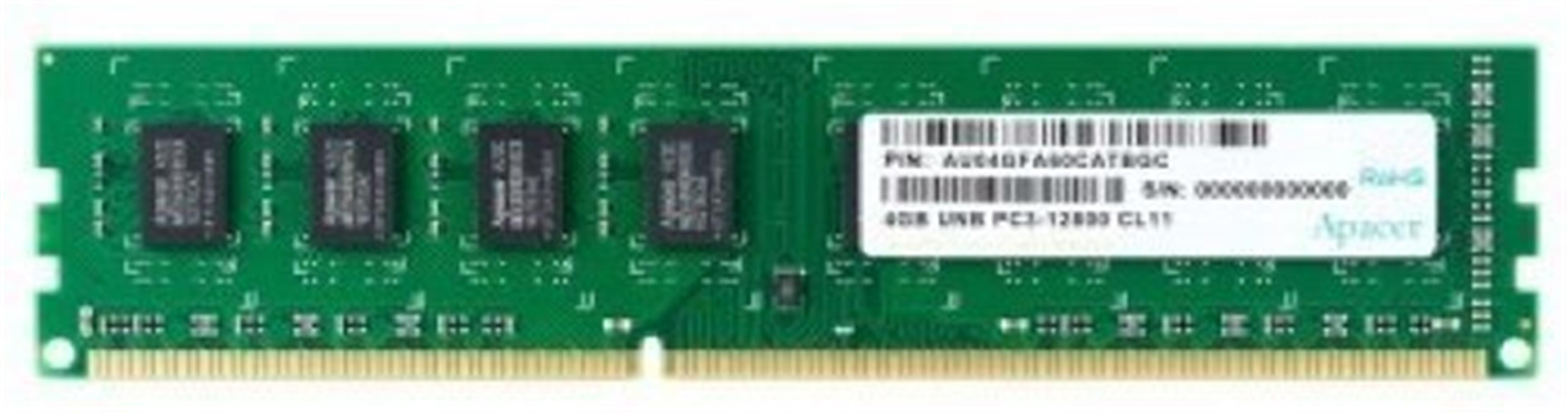 Apacer 4GB (1x4GB) 1600Mhz CL11 DDR3 PC Ram (DL.04G2K.KAM) 