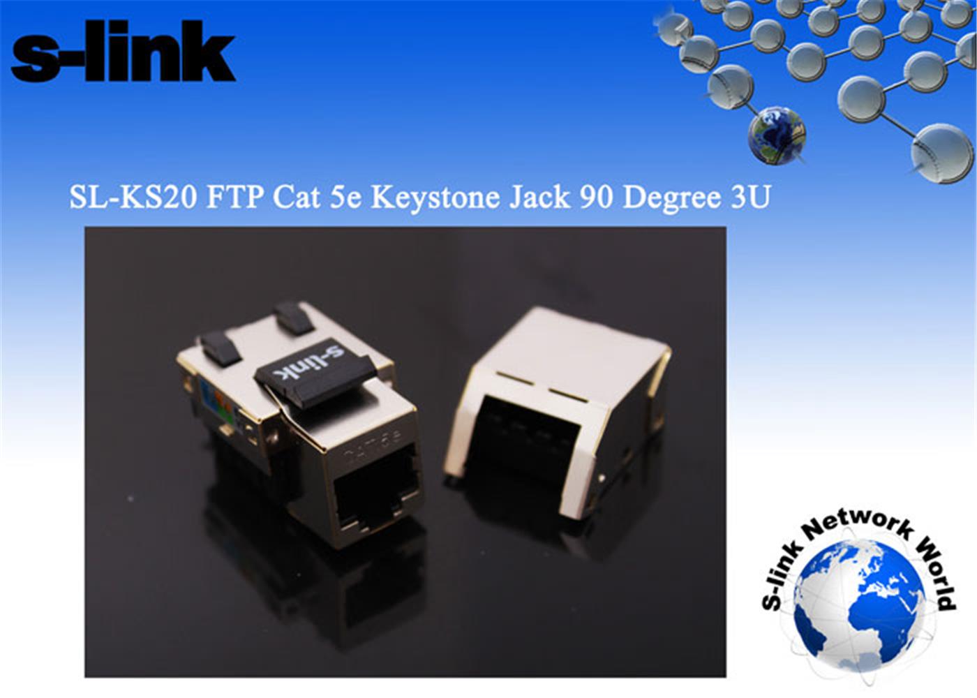 S-link SL-KS20 FTP CAT5E Kestone Jack3U 90 Dek