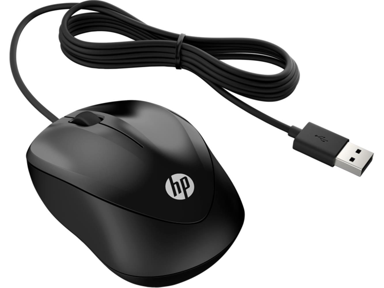 HP 4QM14AA Siyah Kablolu Optik Mouse 1200 DPI 1,5mt Kablo Uzunluğu