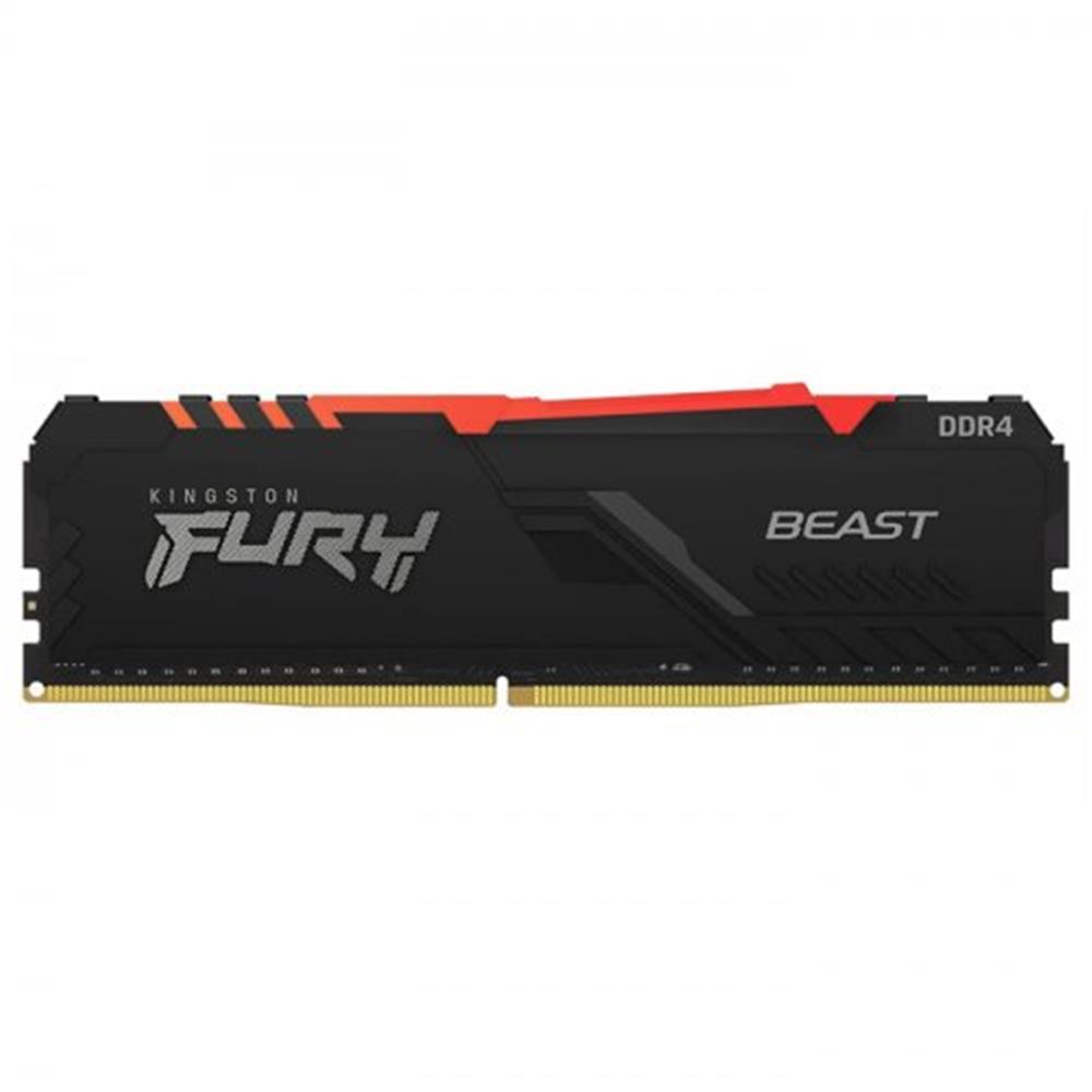 Kingston Fury Beast RGB KF436C18BBA-16 16GB (1x16GB) DDR4 3600MHz CL18 Siyah Gaming Ram (Bellek)