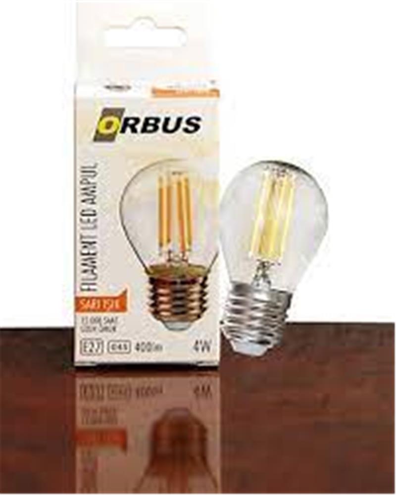 Orbus ORB-GA45 Mum 4W E27 Amber Dekoratif Led Filament Ampul 