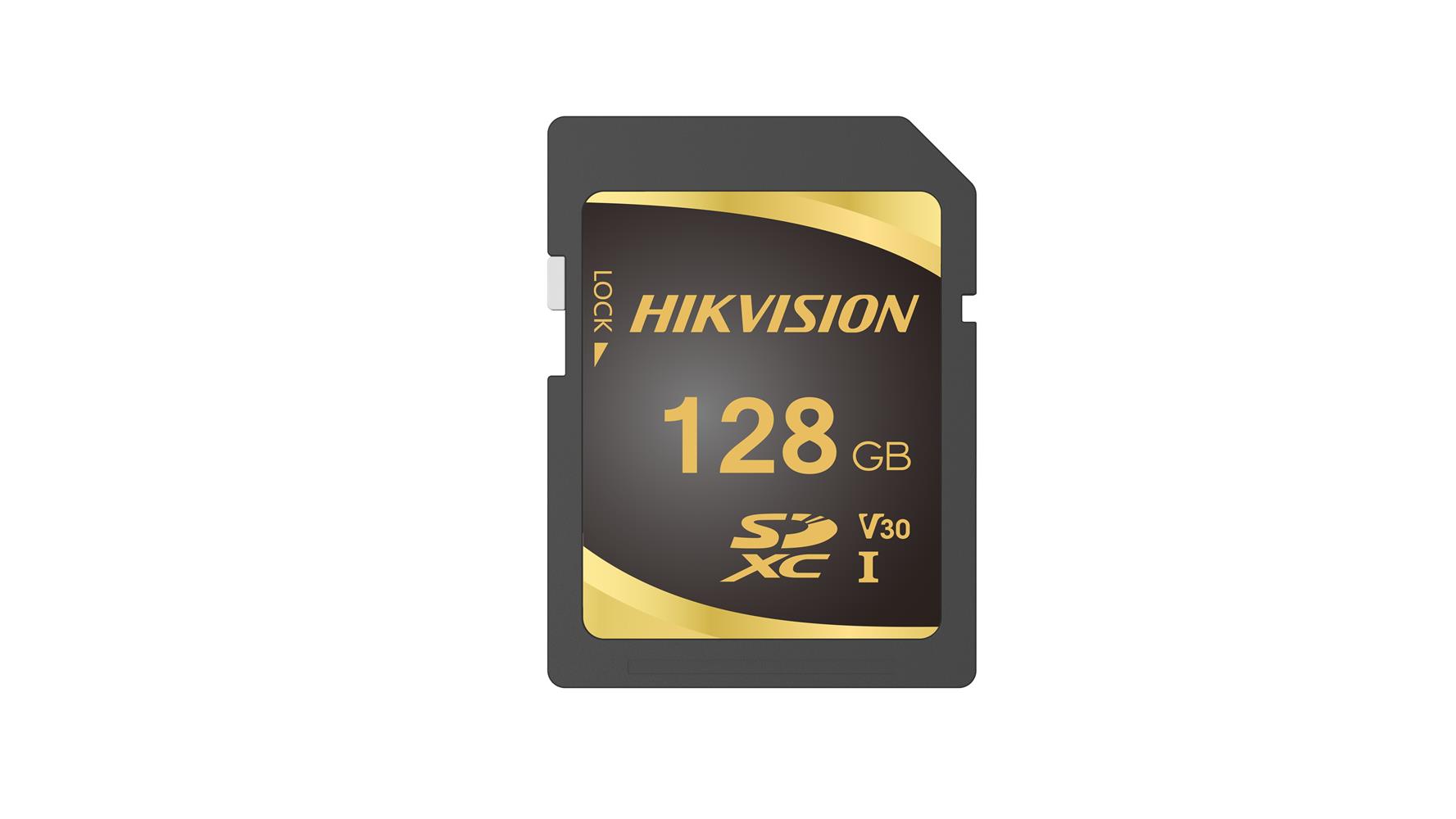 HIKVISION HS-SD-P10-128G 128GB SDXC CLASS10 U3 V30 95-85MBS ETLC 7-24 CCTV HAFIZA KARTI