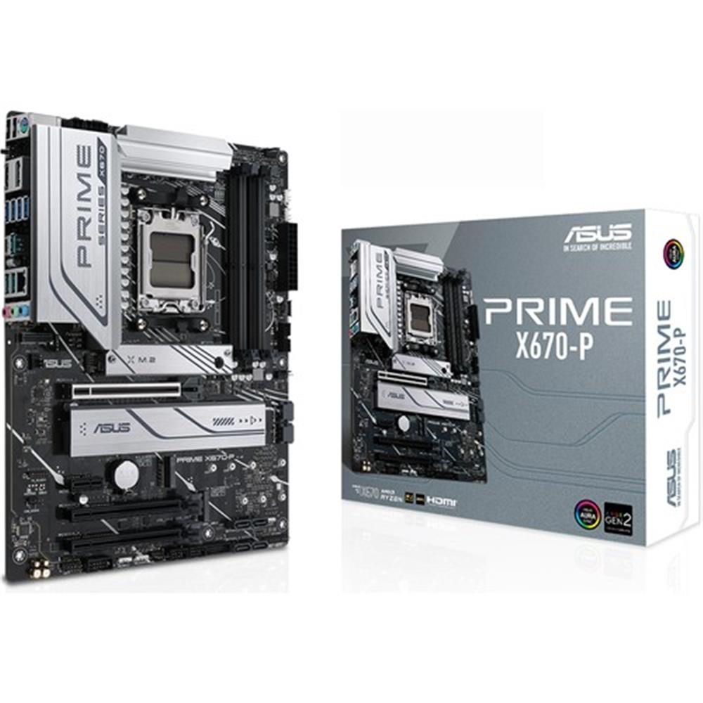 ASUS PRIME X670-P AMD X670 AM5 6400 DDR5 ATX ANAKART