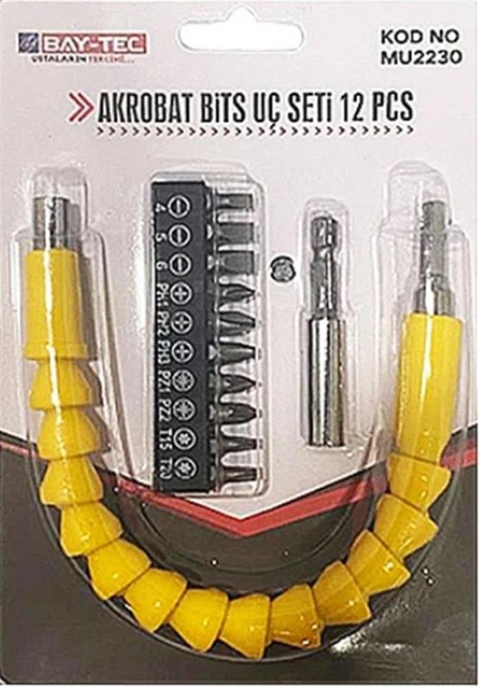 Bay-Tec Mu-2230 Akrobat Bits Uç Seti 12 Parça 