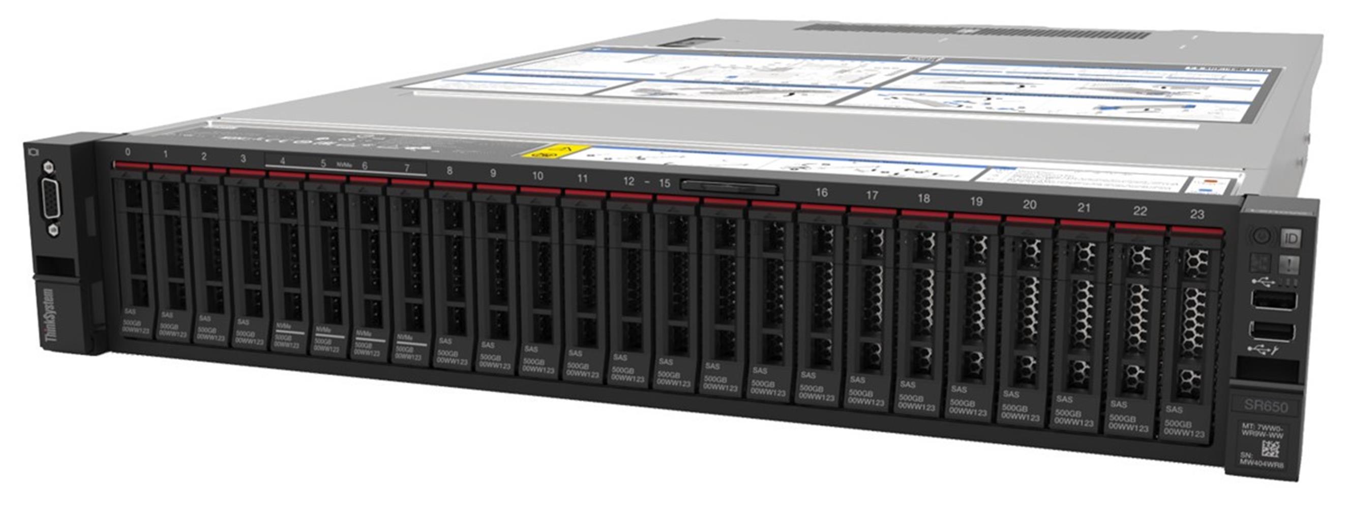 LENOVO 7X02A0HUEA SR630 SILVER 4210R 10C 2.4GHz 1x32GB 2933MHZ O-B 9350-8I 1x750W XCC ENT 1U RACK