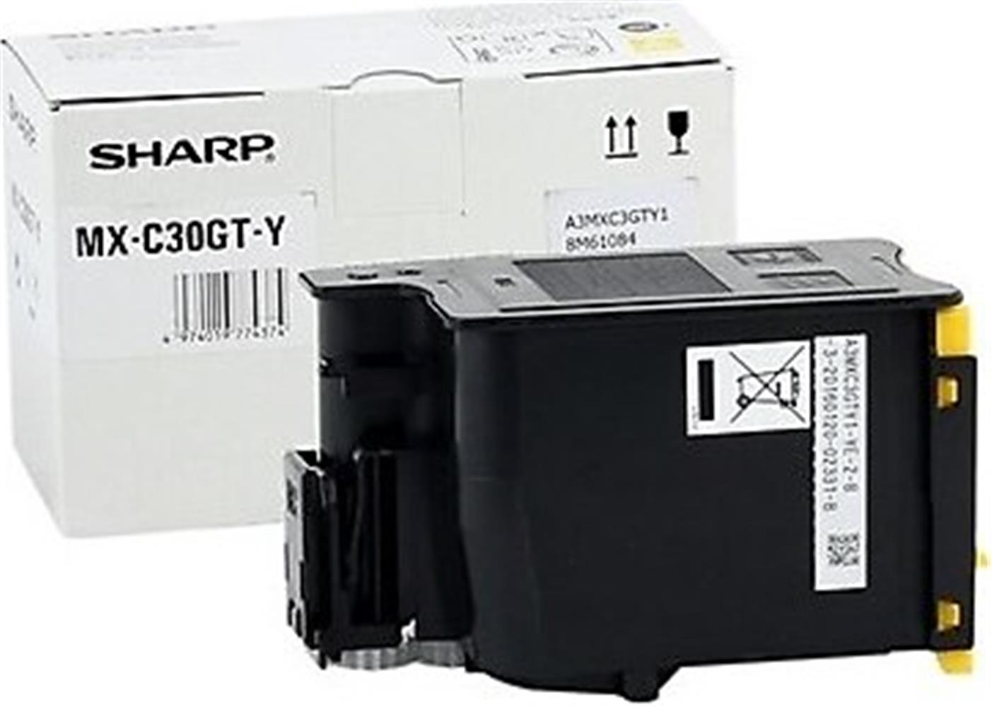 Sharp MX-C30GT-Y Yellow Sarı Orjinal Fotokopi Toneri MX-C250-C300W-C301-303-304 