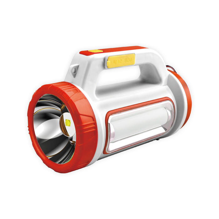 Panther Pt-8158 Solar Usb Şarjlı El Feneri 3W Led+3 Yan Led 5 Saat Çalışma Max 800Lumen