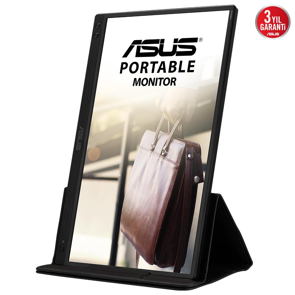 Asus 15.6" Zenscreen MB166C 60Hz 5ms (Typec + Usb) 1920X1080 IPS Mat Taşınabilir USB Monitör