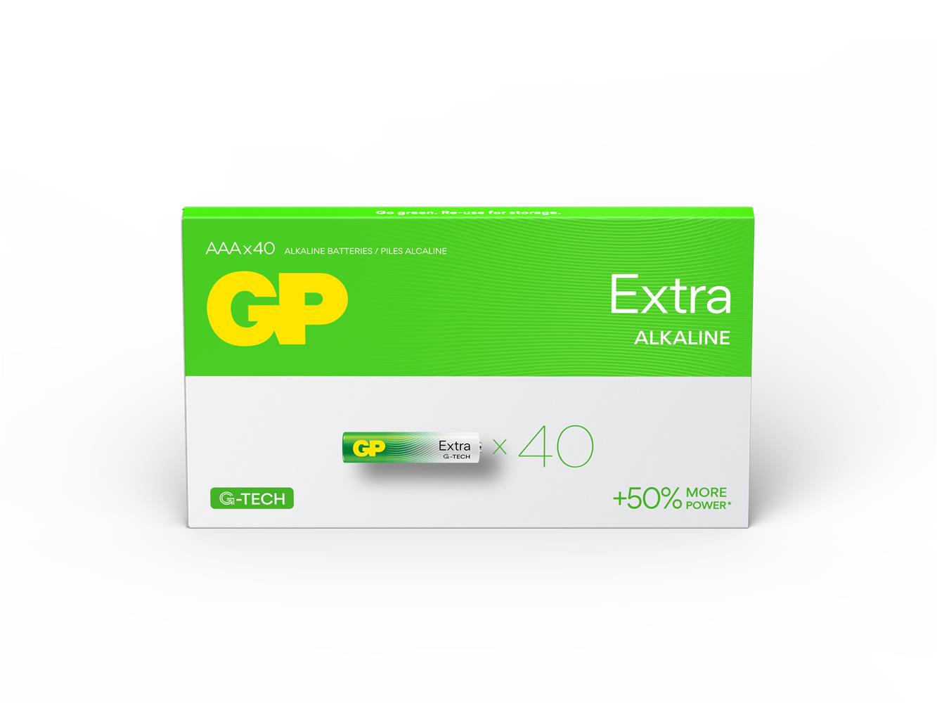 Gp R03 AAA Boy Extra Alkalin İnce Kalem Pil 40lı Paket GP24AXET-2EUECS40