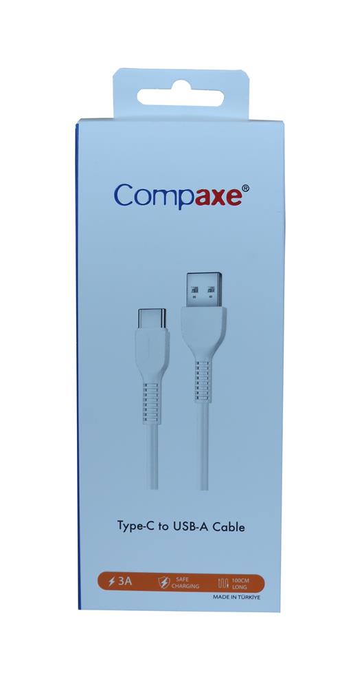 Compaxe CTK-BTU Usb 3.0 1Mt Type-c 3A Şarj Kablosu