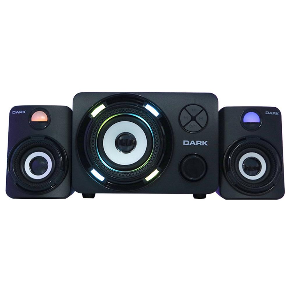 DARK SP-214 TOTAL 11W RMS 7 FARKLI RENK TITREIMLI LED 2+1 MULTIMEDIA SPEAKER