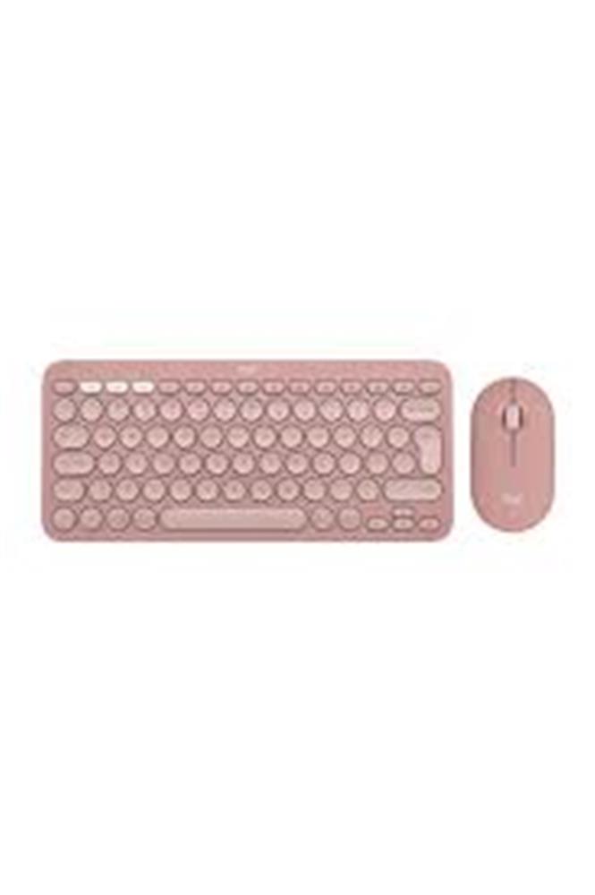 Logitech 920-012247 Pebble 2 Combo Pembe Kablosuz Klavye Mouse Seti