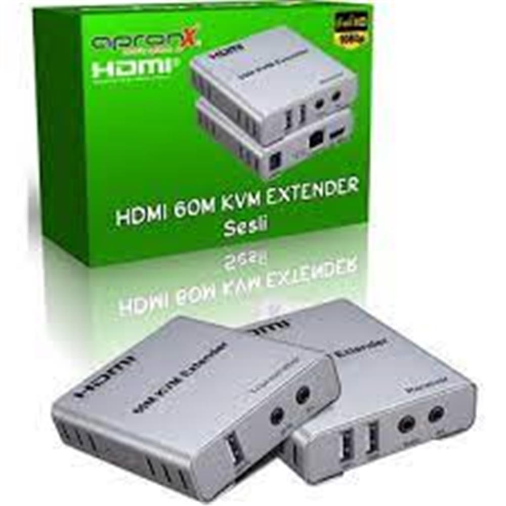 Apronx APX-120M Cat5e-Cat6 120 metre 4K KVM HDMI Extender