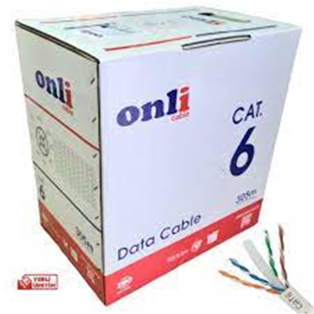 Onli U-UTP 23 AWG CCA CU 305 Metre Cat6 Kablo