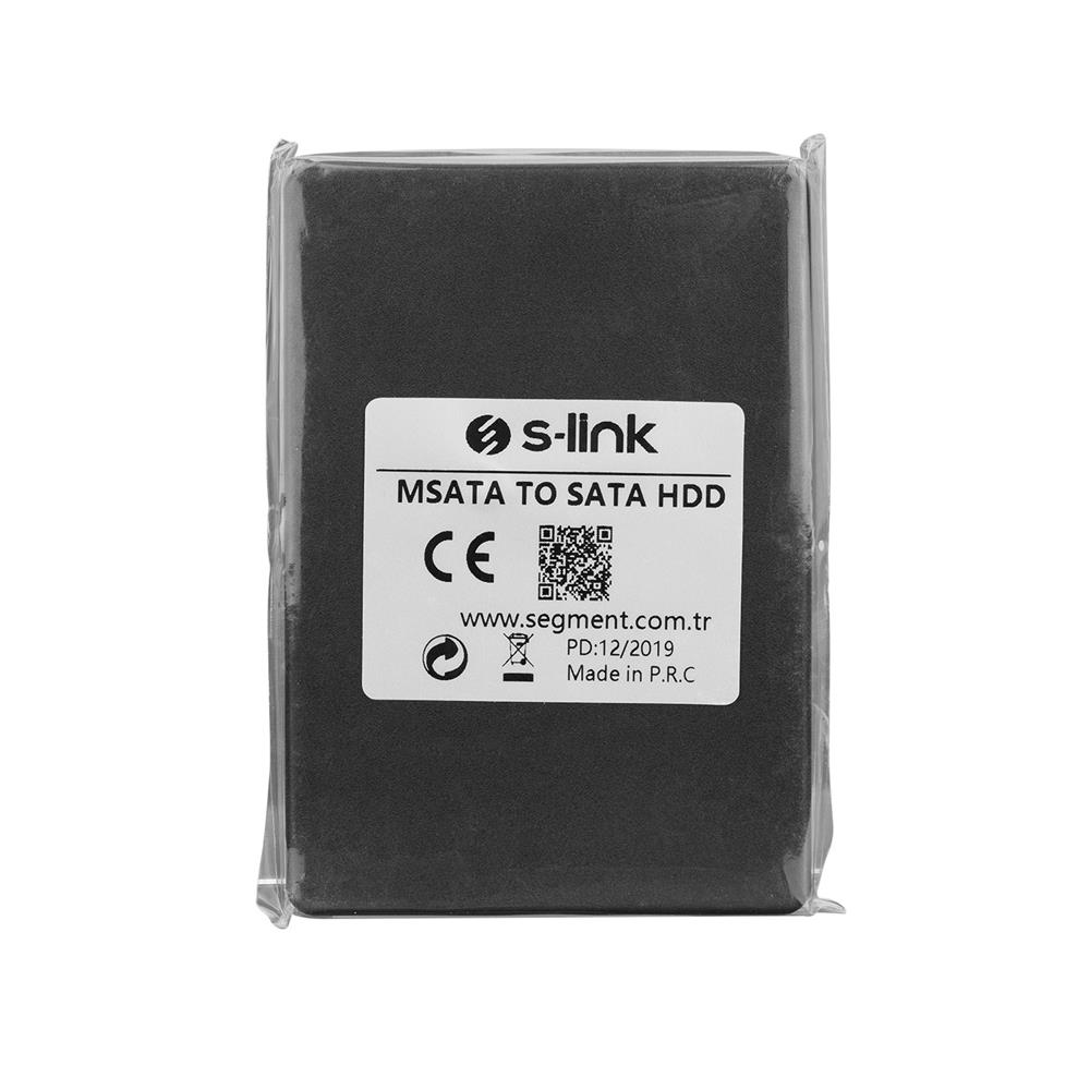 S-link MSATA TO SATA Harici 2.5" Siyah Hdd Kutusu