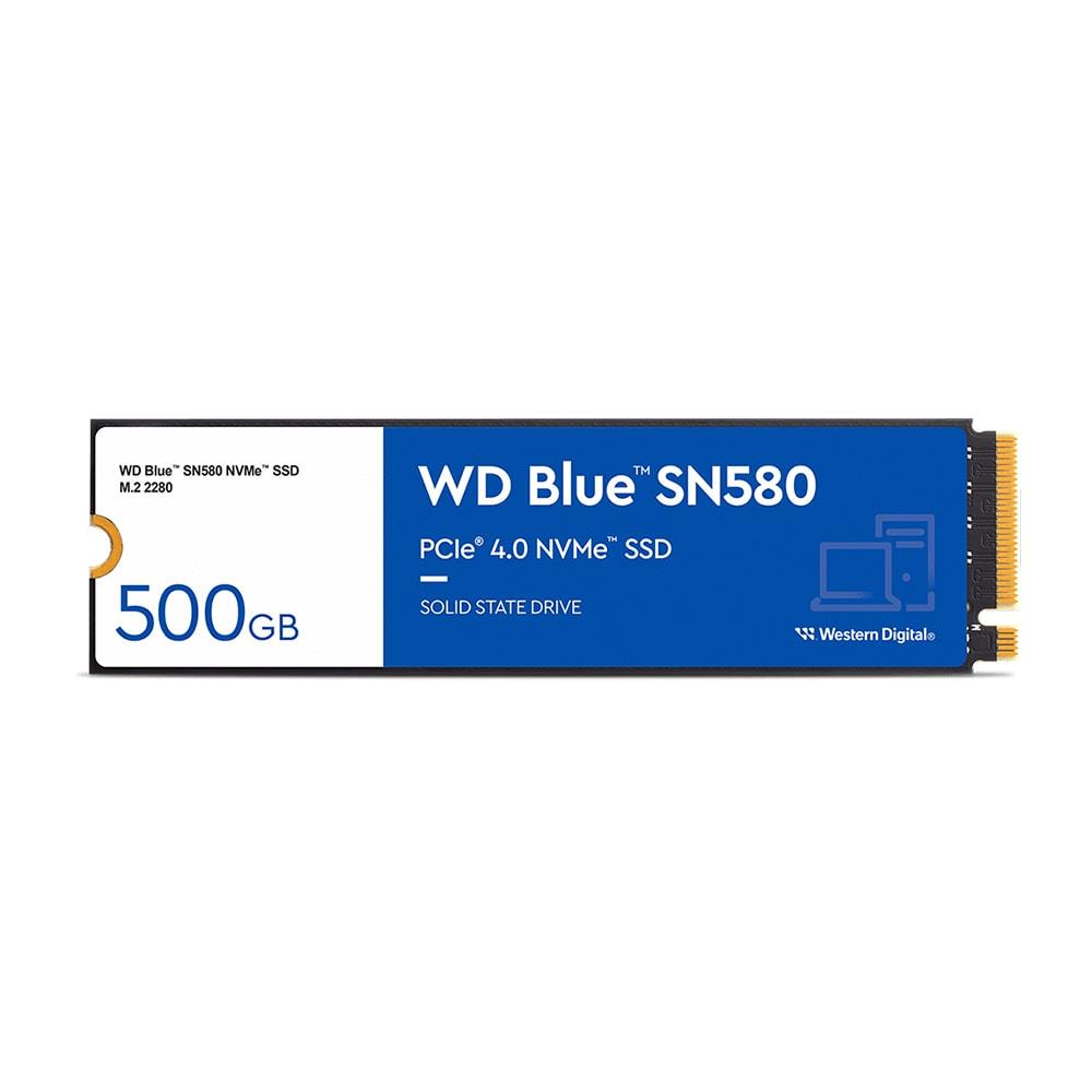 WD 500GB BLUE SN580 WDS500G3B0E PCIE GEN4 X4 OKUMA 4000MB  YAZMA 3600MB M.2 SSD