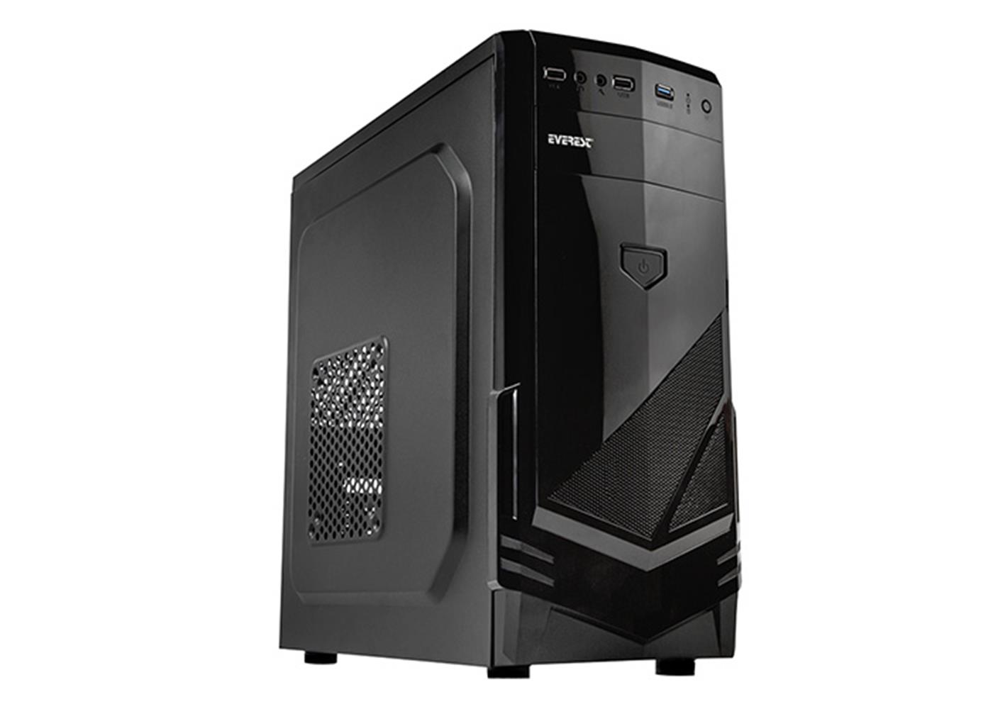 Everest 277A Peak-250W Siyah Mesh Metal Panel ATX Mid-T PC Kasası