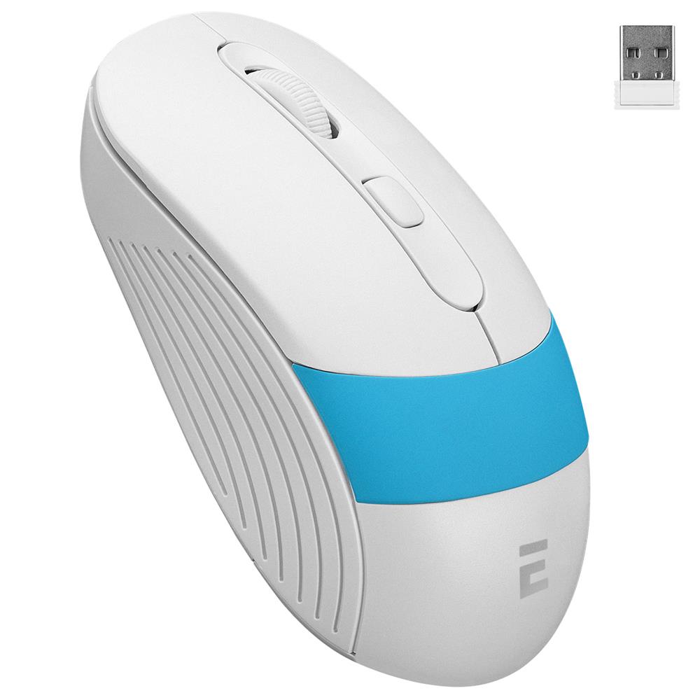 Everest SM-18 Usb Beyaz-Mavi 2.4Ghz Optik Kablosuz Mouse