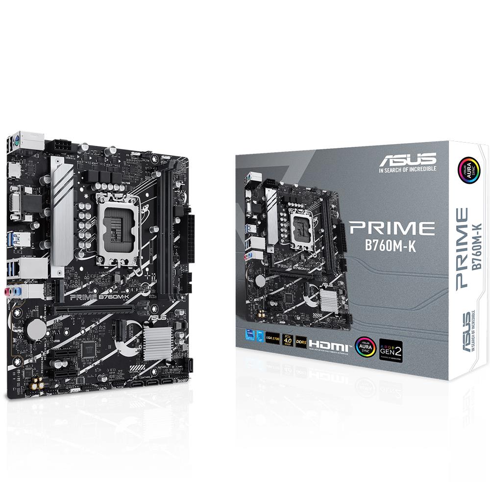 ASUS PRIME B760M-K D5 INTEL B760 SOKET 1700 DDR5 8000(OC)MHZ MATX GAMING (OYUNCU) ANAKART