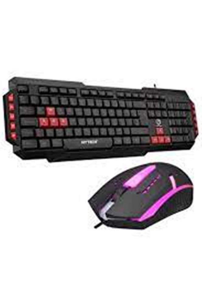 Hytech HYK-46 COMBO  Siyah USB Kırmızı Tuşlu Q Gaming Oyuncu Klavye +mouse set