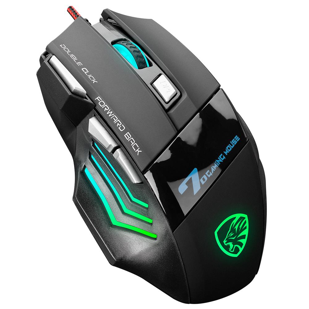 Hytech HY-X7 3200Dpı 7 Button RGB Gamy Siyah Gaming Oyuncu Mouse (1,5mt Örgülü Kablo)