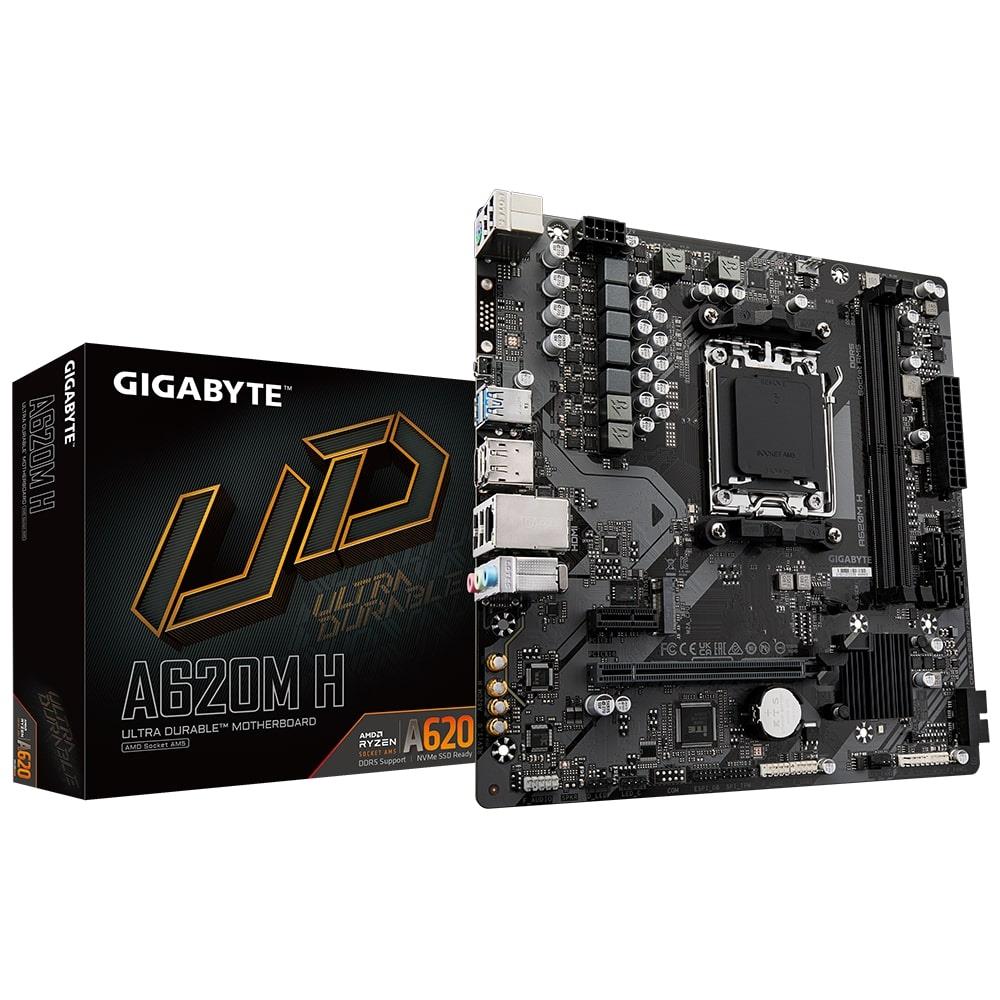 Gigabyte A620M H AMD A620 Soket AM5 DDR5 6400(OC)MHz mATX Gaming (Oyuncu) Anakart