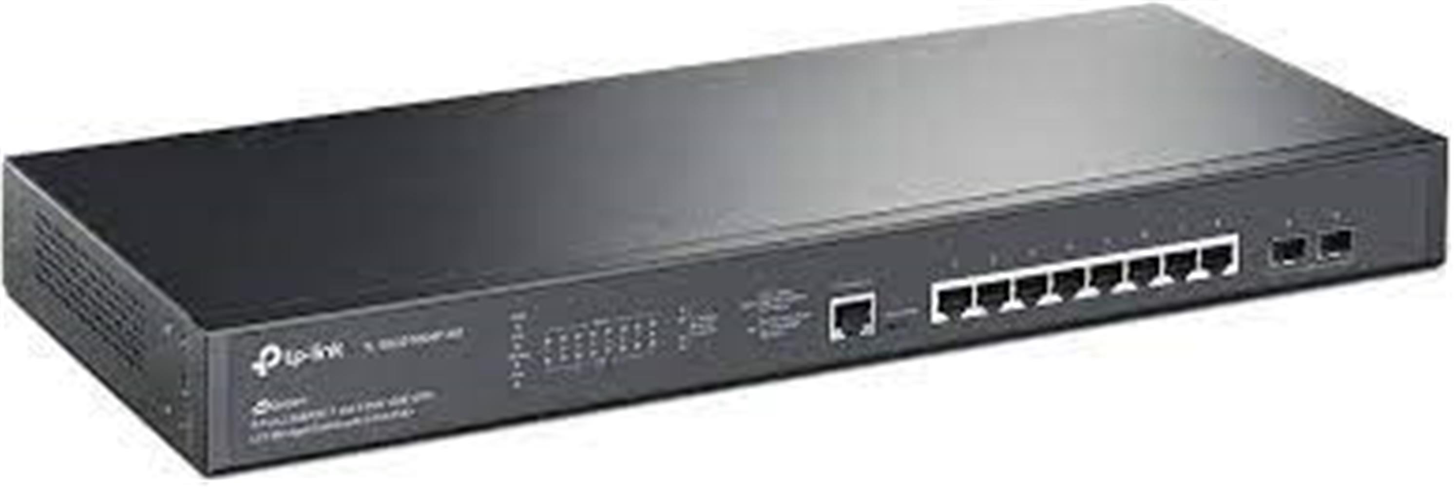 Omada TP-Link TL-SG3210XHP-M2 8 Port 10-100-1000 Mbps Gigabit Switch 240W 8 Port POE 2 SFP+