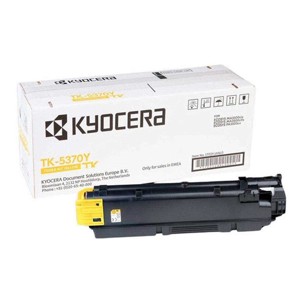 Kyocera TK-5370Y Yellow Sarı Orjinal Fotokopi Toneri Ecosys MA3500cix - MA3500cifx 5.000 Sayfa