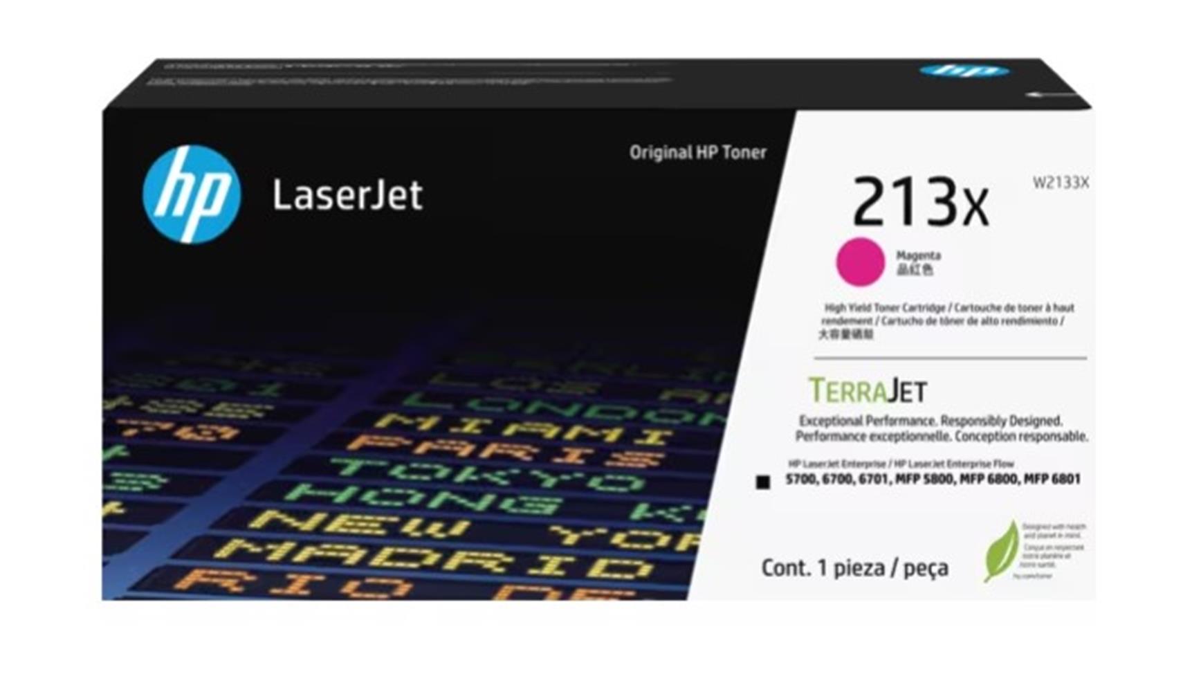 HP 213X MAGENTA KIRMIZI 6.000 SAYFA TONER W2133X