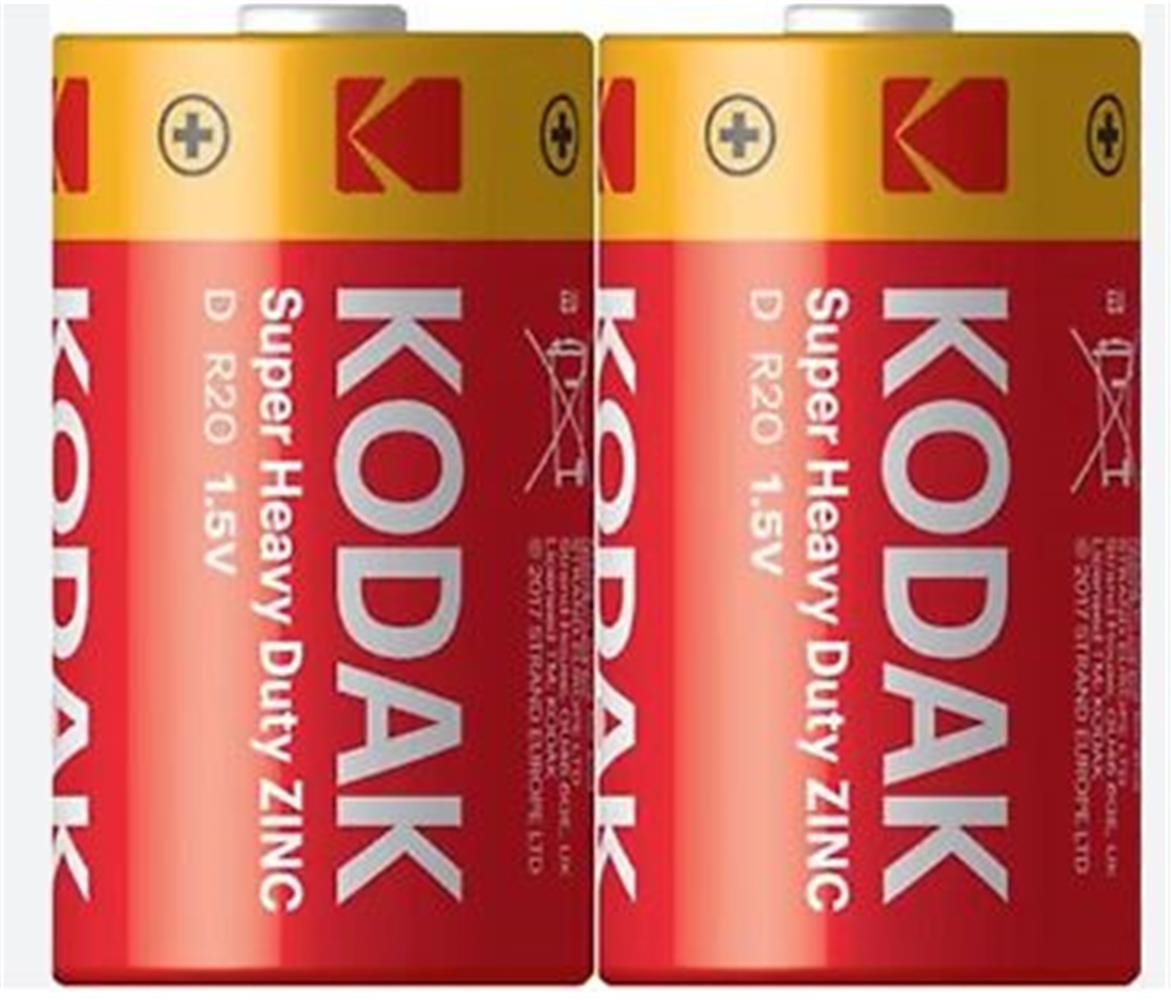 Kodak R20 Kalın D Boy Çinko Pil 2li Paket