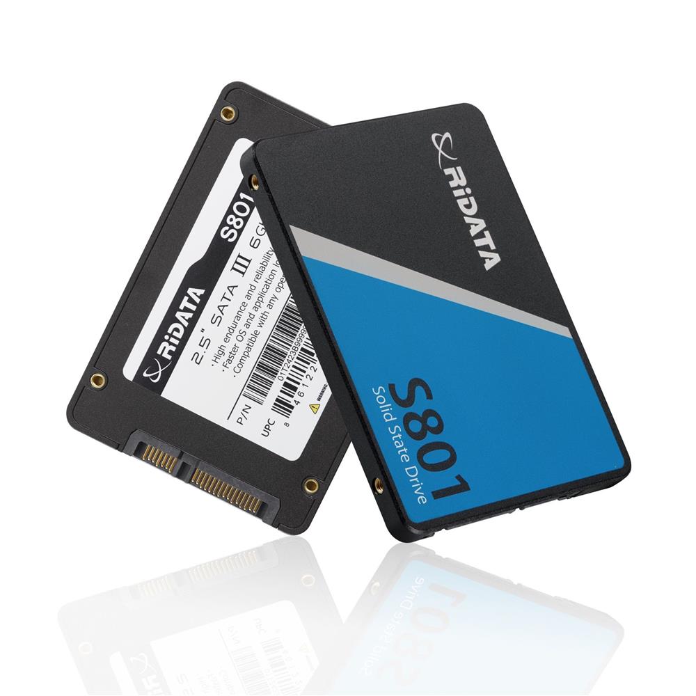 Ridata 512Gb Sata III (6Gb-s) S801 Read Up 520MB-s SSD Harddisk