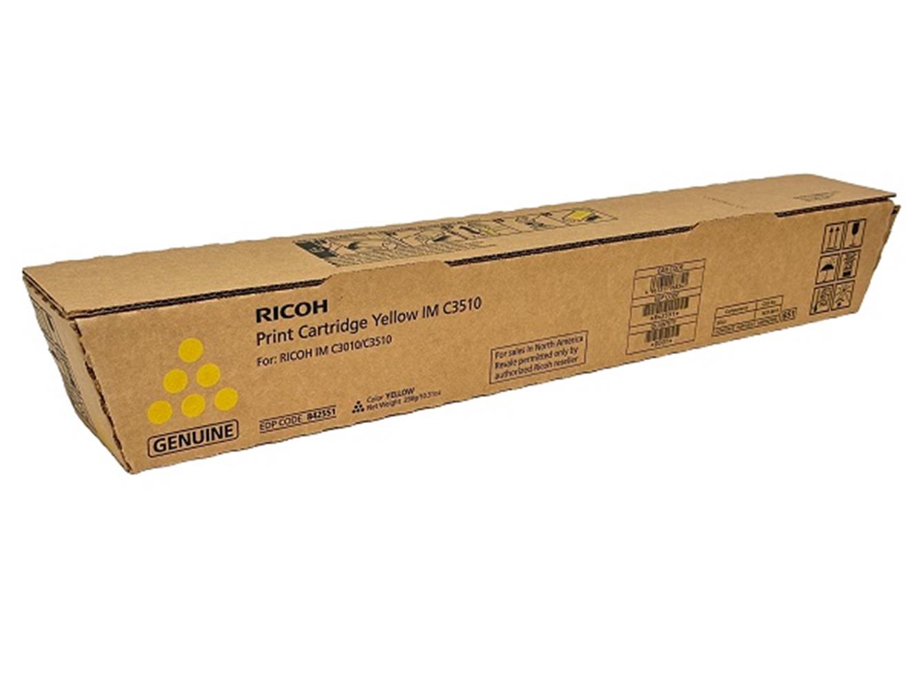 Ricoh IM C3510 Yellow Sarı Orjinal Fotokopi Toneri IM C3010-3510 28.000 Sayfa 