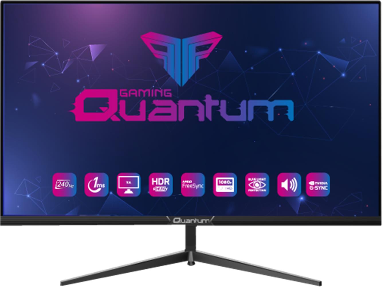 Technopc 27" Quantum Gaming Monitör PG27 FHD VA1ms 300Nit 240Hz 2xHDMI 2xDP 1xSPK RGB Light Monitör